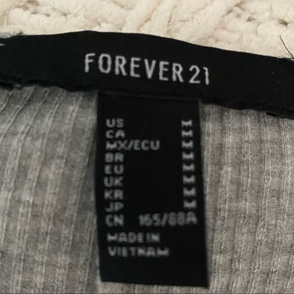 Grey forever 21 bodysuit - Picture 2 of 2